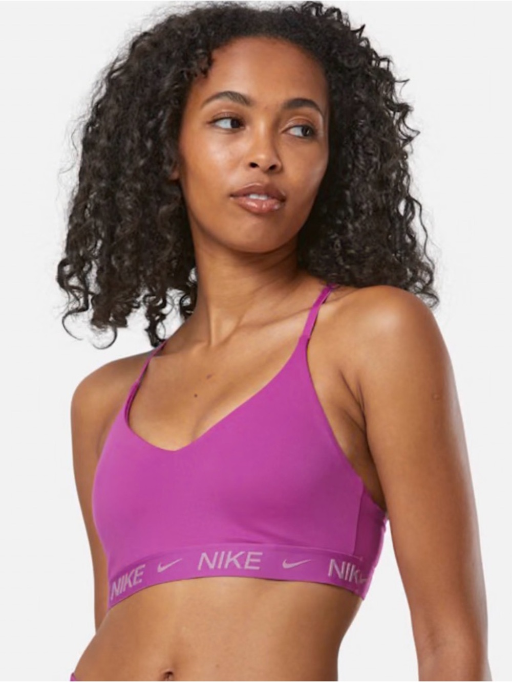 Nike Women’s Indy Fuchsia Pink Light-Support Seamless Bra